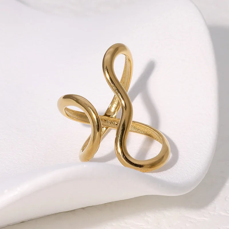 Bague Infinity Wrap pour femmes - Options or et argent