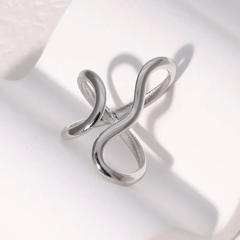 Bague Infinity Wrap pour femmes - Options or et argent