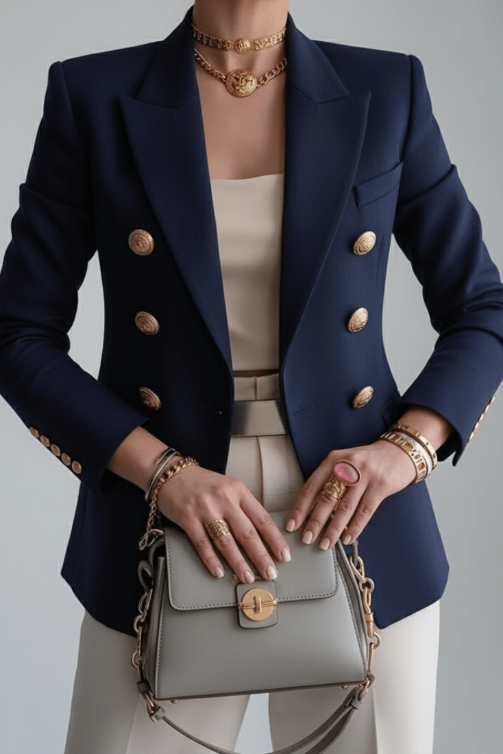 Blazer ajusté et élégant pour femme pour un style confiant