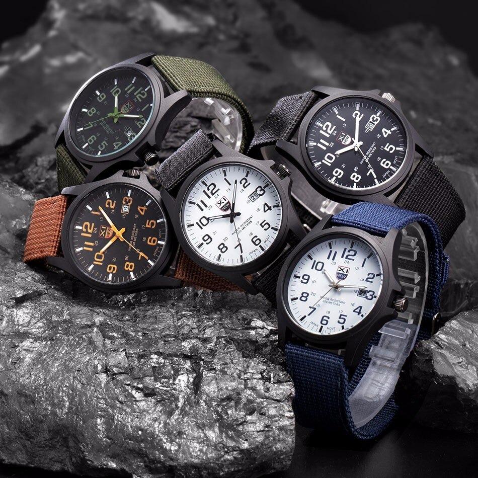 Montre tactique SummitForge TrailTime pour hommes, étanche et résistante aux chocs avec LED