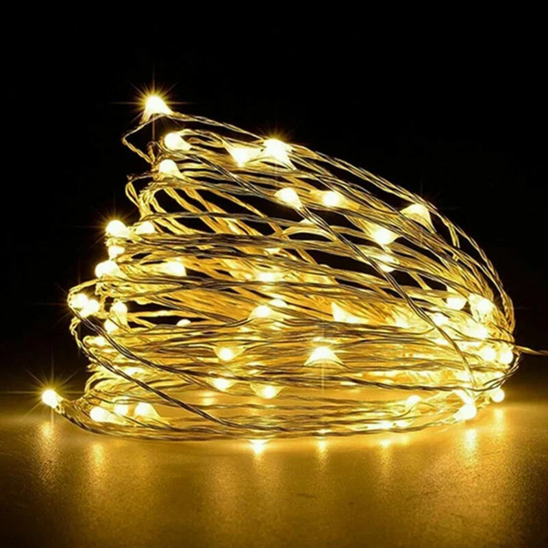 Guirlandes lumineuses pour décorations de Noël intérieures et extérieures