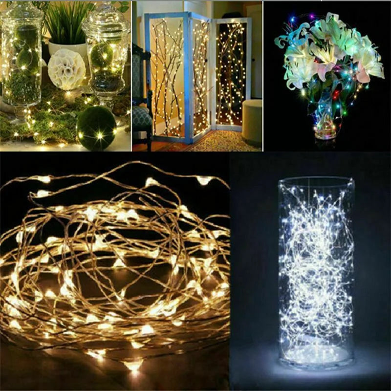 Guirlandes lumineuses pour décorations de Noël intérieures et extérieures