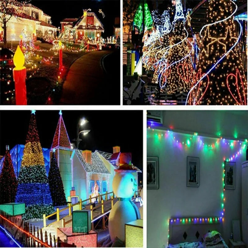 Guirlandes lumineuses pour décorations de Noël intérieures et extérieures