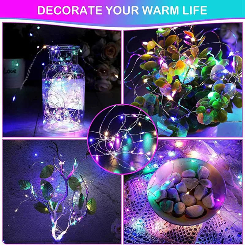 Guirlandes lumineuses pour décorations de Noël intérieures et extérieures