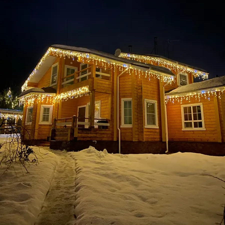 Guirlandes lumineuses d'extérieur, décorations de Noël à LED