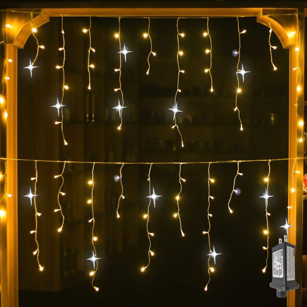 Guirlandes lumineuses d'extérieur, décorations de Noël à LED