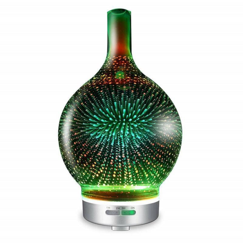 Diffuseur d'huiles essentielles d'humidificateur d'air de feux d'artifice 3D