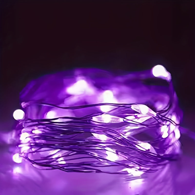 Guirlande lumineuse à piles en fil de cuivre