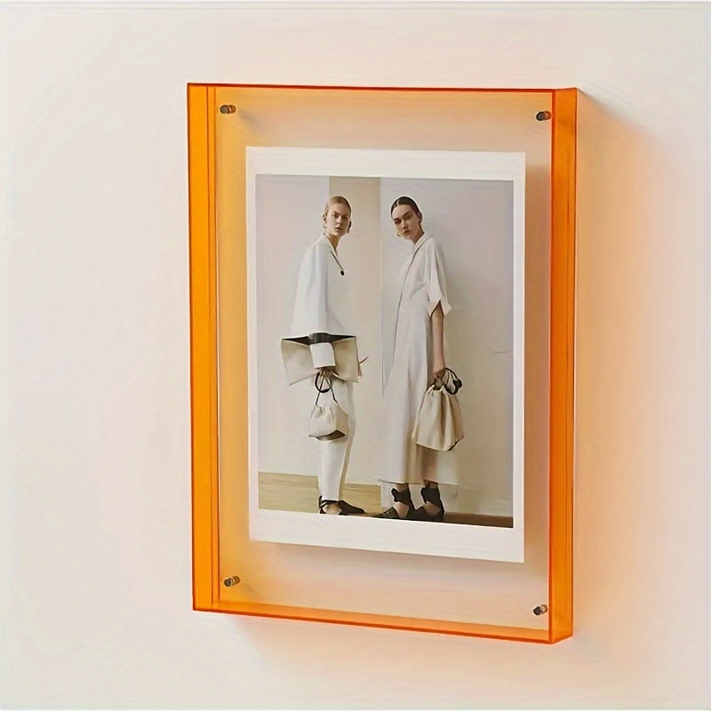 VividFrame – Cadre photo transparent coloré pour mur et table