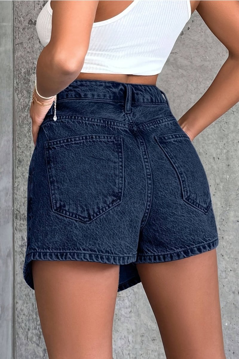 KAZLYNNA – Édition limitée jupe-short en denim lavé