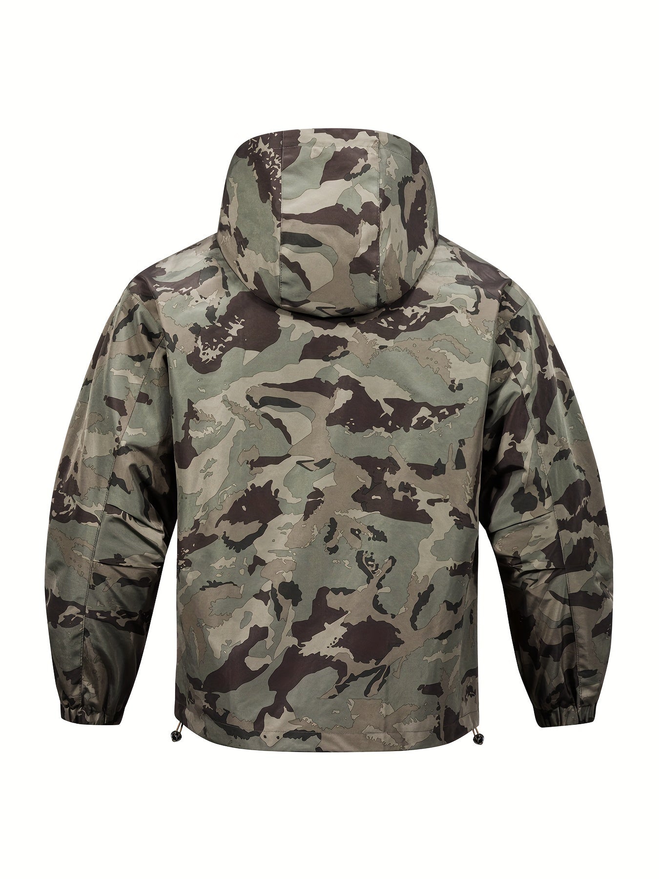 Veste pour homme avec motif camouflage et capuche – décontractée et confortable