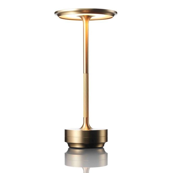 Lampe de table sans fil – Lampe de bureau étanche à intensité variable et rechargeable