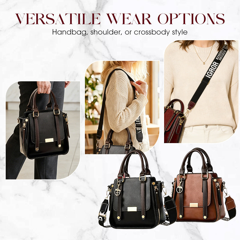 Sac bandoulière en cuir PU – style vintage