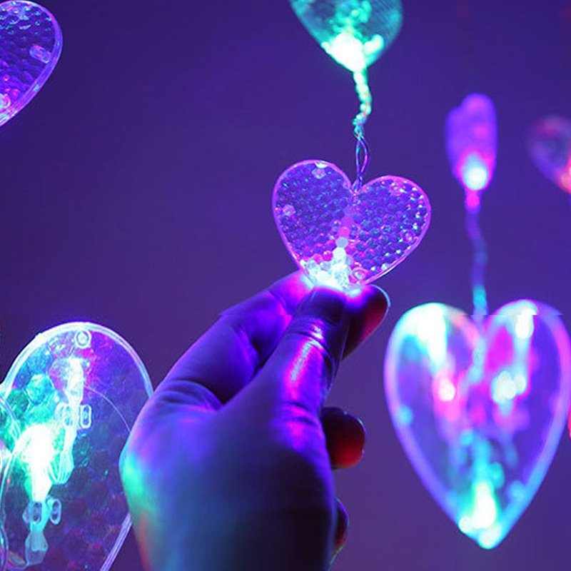 Guirlande lumineuse en forme de cœur
