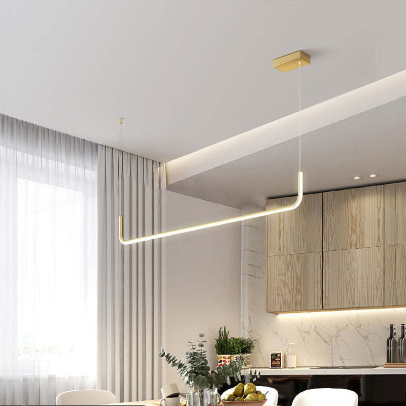 Suspension LED moderne Elara en métal et silicone