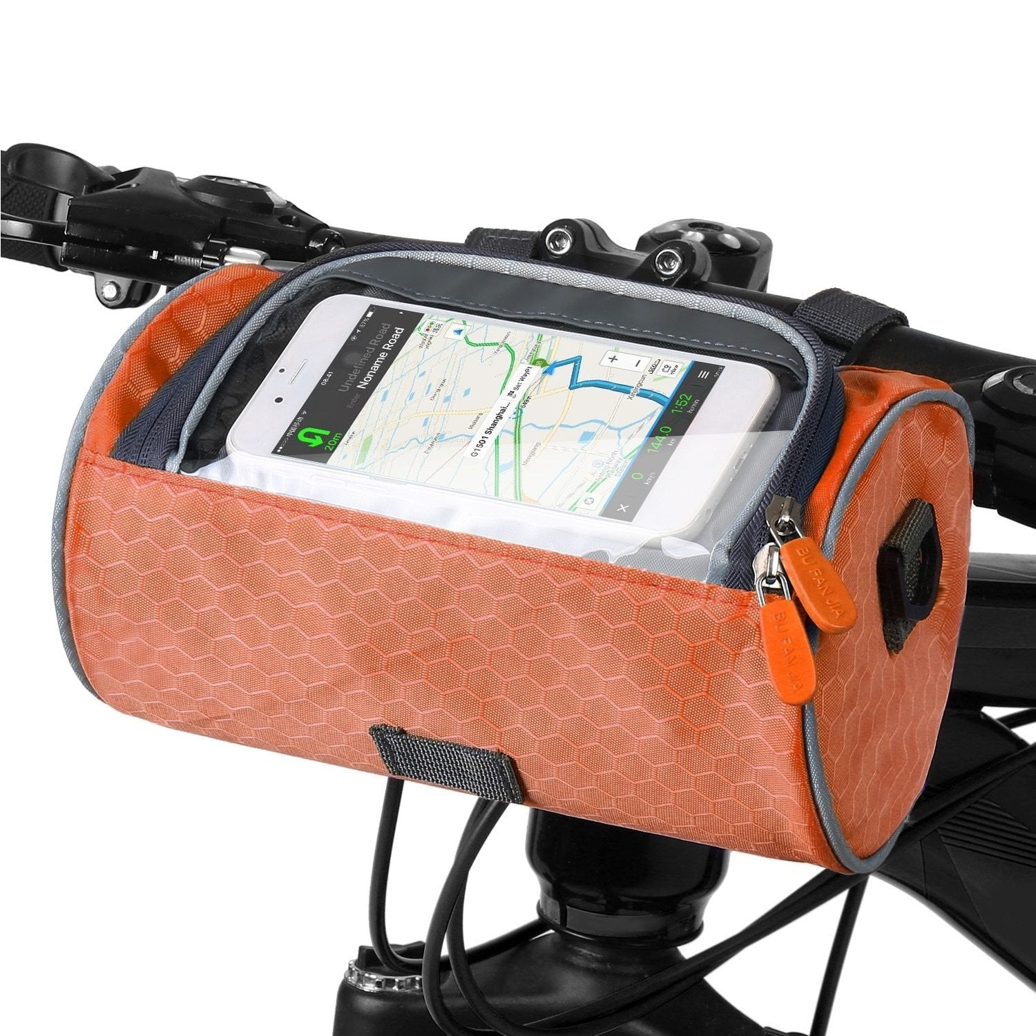 Sac de guidon pratique pour vélo avec porte-smartphone et matériau résistant à l'eau