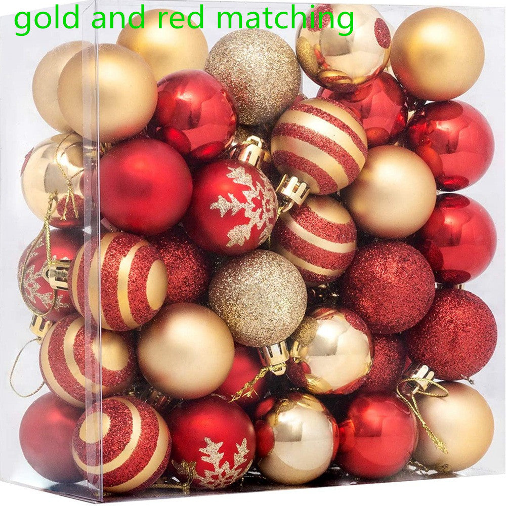 Décorations de boules de Noël faites à la main de 4 cm, 50 cm