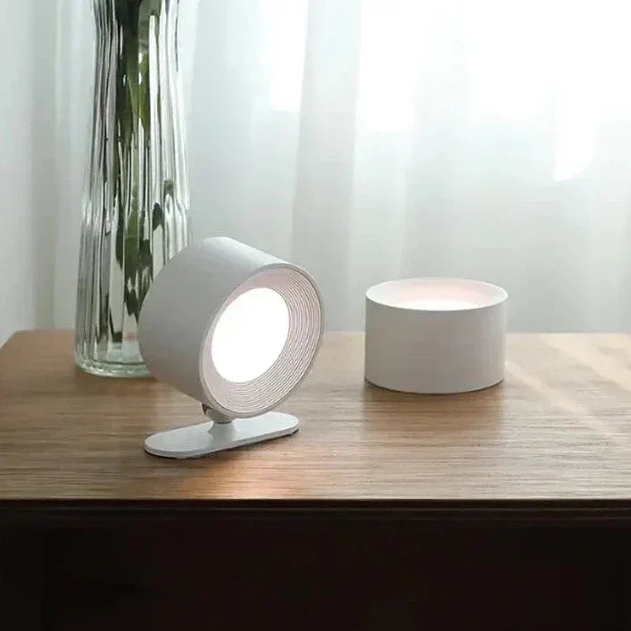 Lampe LED Dimbaar Dimbaar 360° Roteerbaar Touch Afstandsbediening Wit Zwart Hout | Sansotis