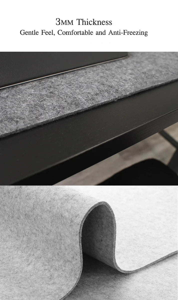 Tapis de Bureau en Feutre de Laine – Confort durable pour bureaux de jeux et de travail
