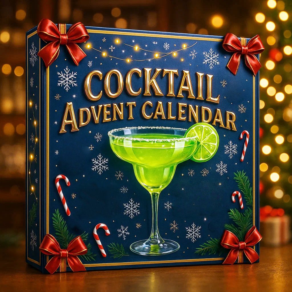 Calendrier de l'Avent pour cocktails festifs Expérience de compte à rebours des boissons