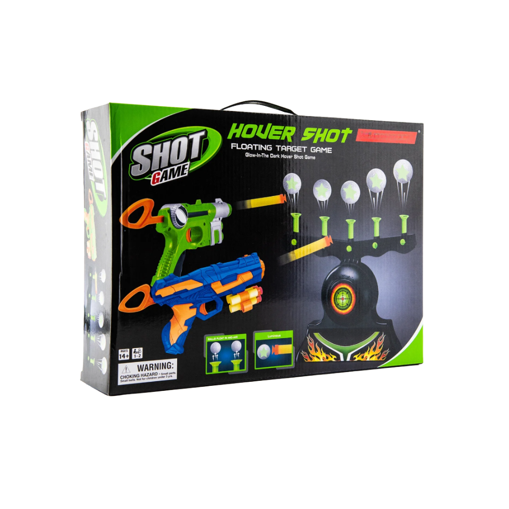 Jeu de tir avec balles flottantes lumineuses