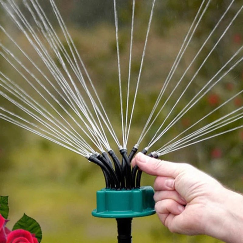 Arroseur automatique multi-têtes à 360 degrés pour une irrigation de jardin constante