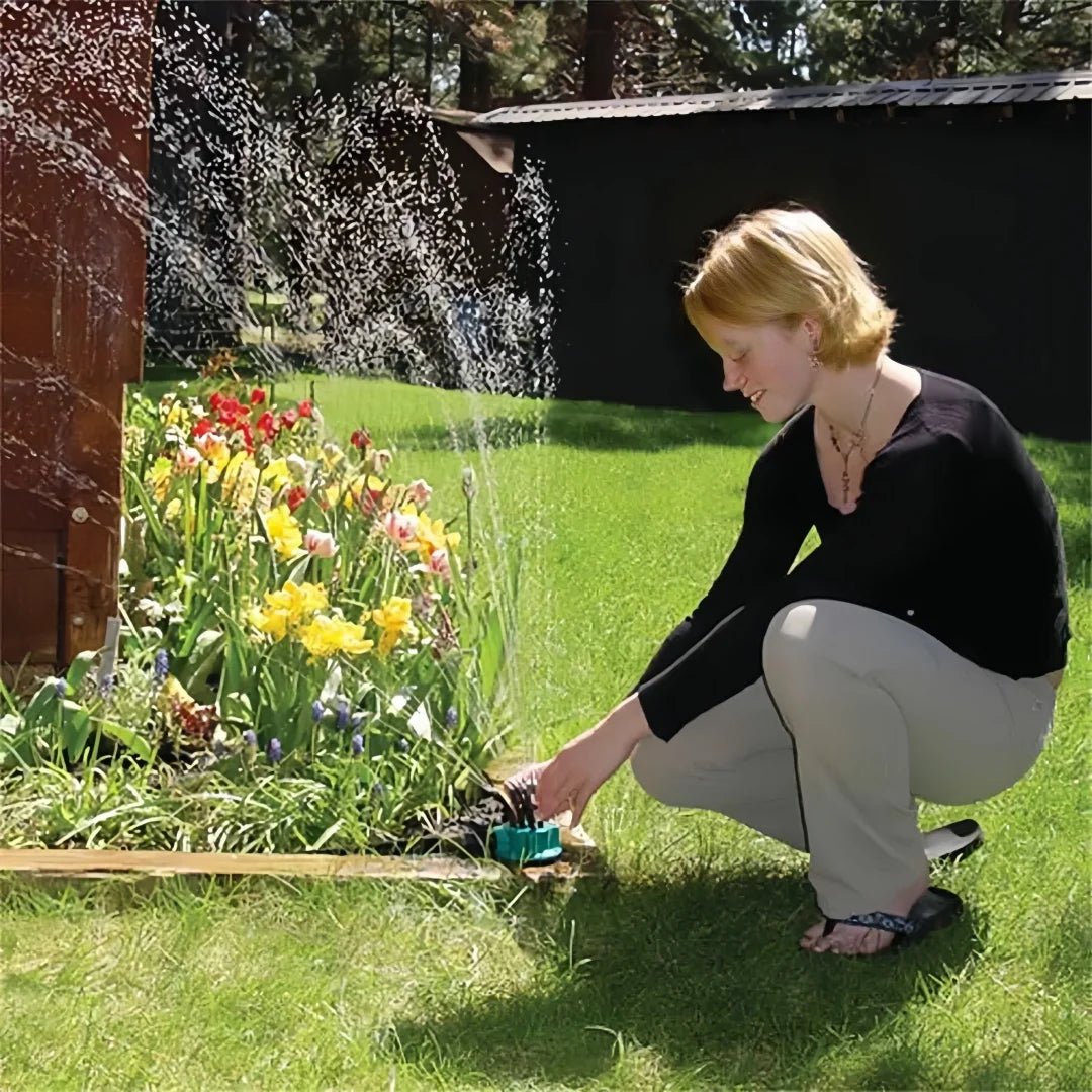 Arroseur automatique multi-têtes à 360 degrés pour une irrigation de jardin constante