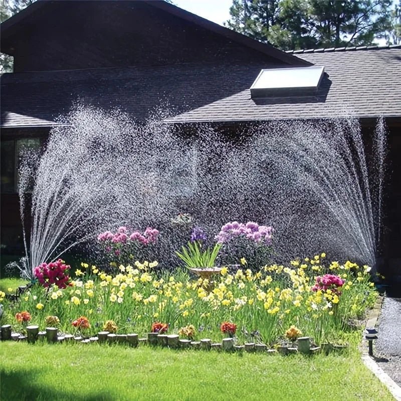 Arroseur automatique multi-têtes à 360 degrés pour une irrigation de jardin constante