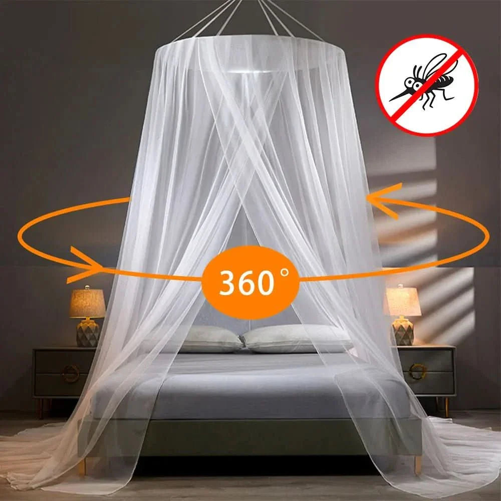 Filet anti-moustiques pliable pour lit et camping