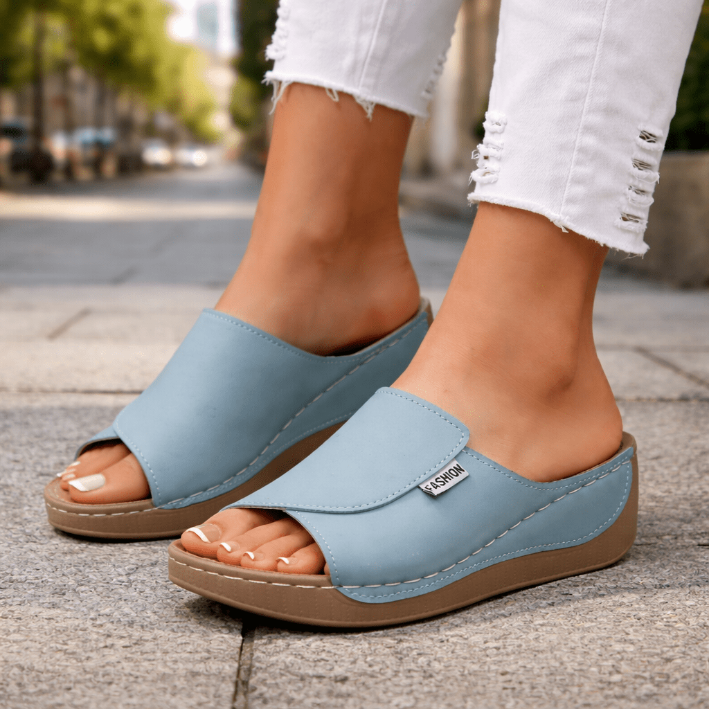 Sandales orthopédiques pour femmes avec sangles ajustables et rembourrage doux