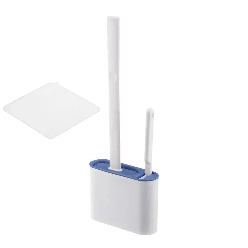 Brosse de toilettes en silicone avec porte-brosse pour un nettoyage hygiénique
