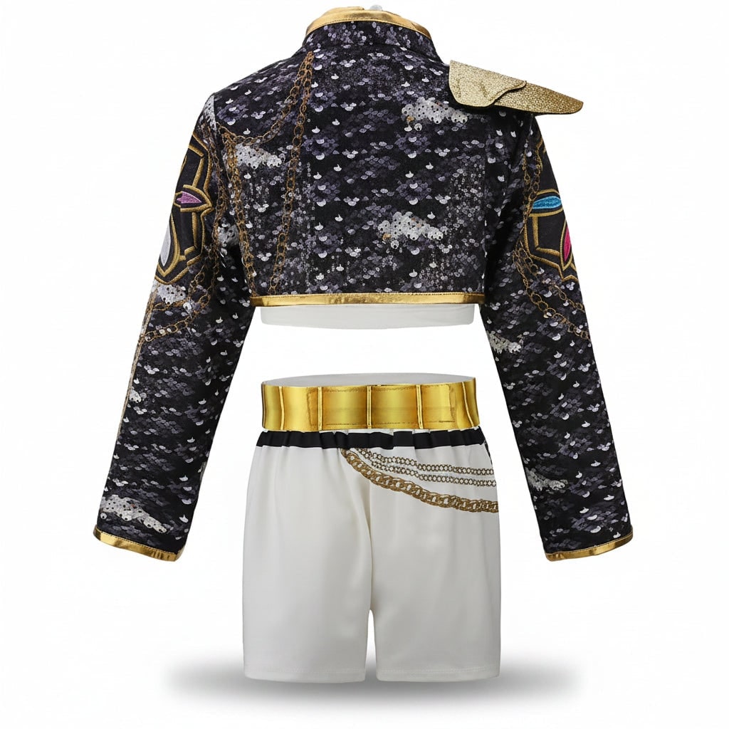 Costume de danse d'Halloween pour filles et ensemble de performance sur scène en deux pièces pour danseuse du ventre