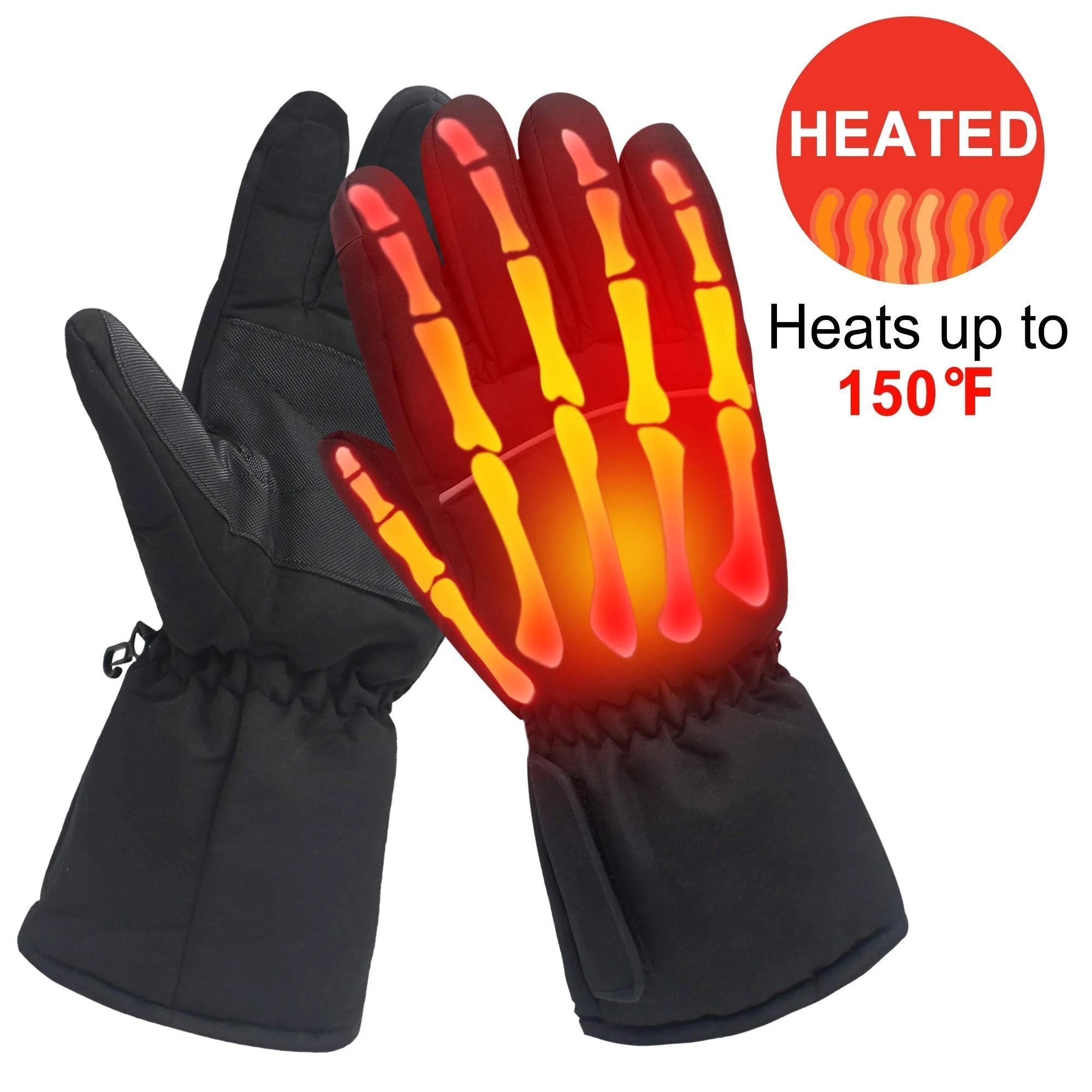 Gants chauffants chauffe-mains extérieurs d’hiver alimentés par batterie