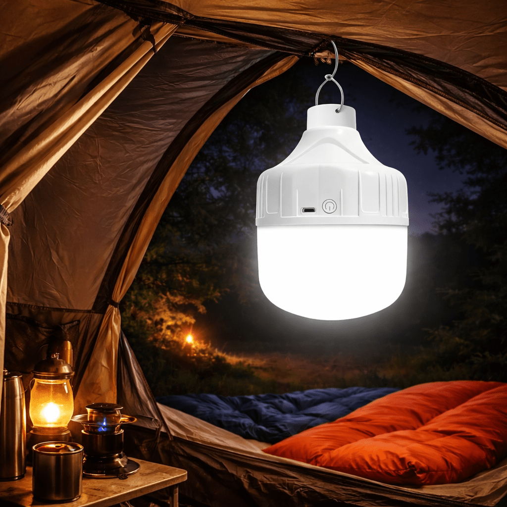 GLOWHUB – Lampe de camping LED USB rechargeable et portable avec 3 modes