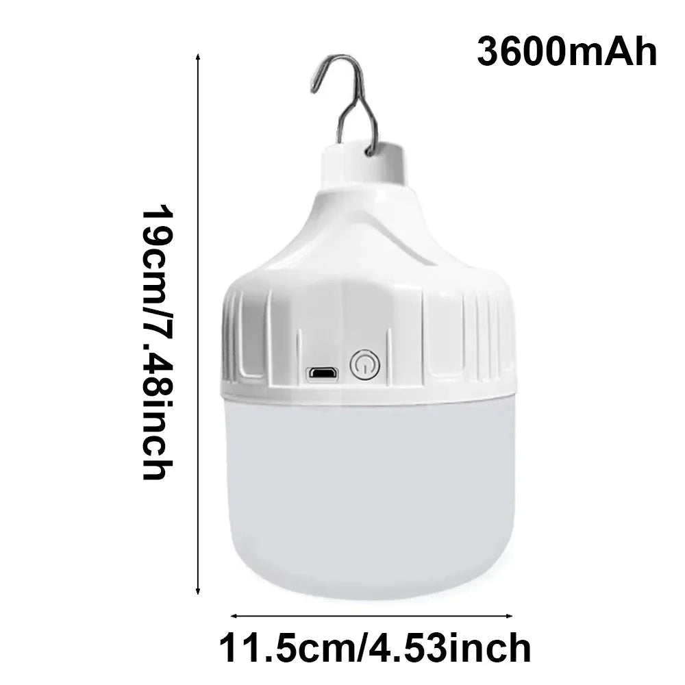 GLOWHUB – Lampe de camping LED USB rechargeable et portable avec 3 modes