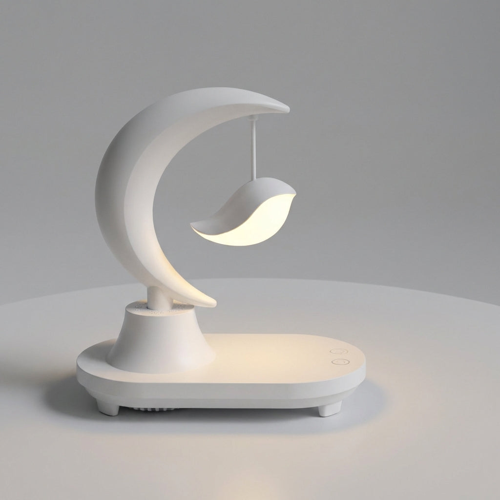 Lampe de chevet rechargeable multifonction avec chargement sans fil