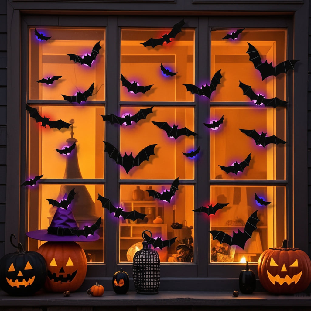 Ensemble de décoration murale chauve-souris modèle 3D