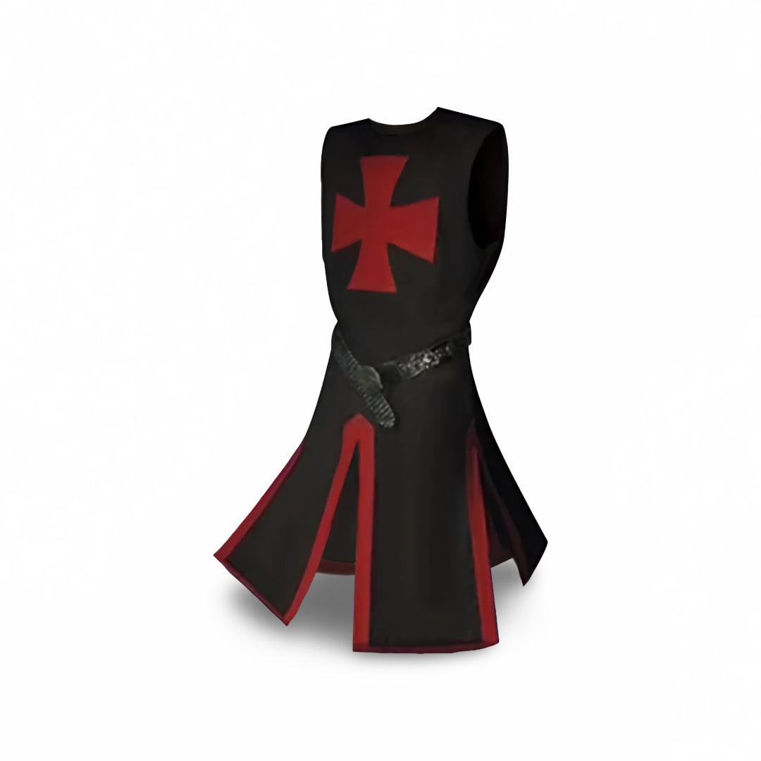 Costume de chevalier d'Halloween, tunique médiévale et tenue de cosplay pour fête et scène