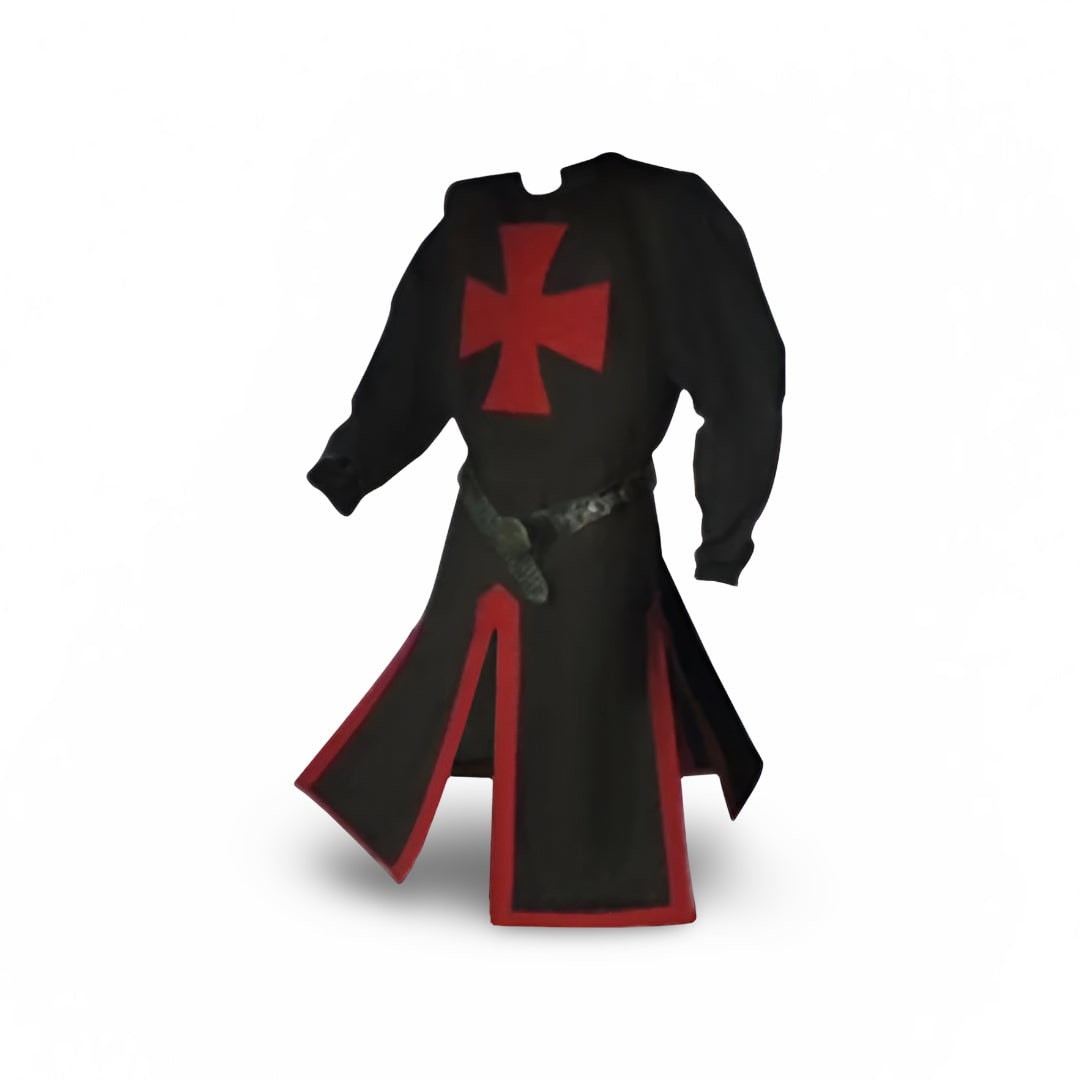 Costume de chevalier d'Halloween, tunique médiévale et tenue de cosplay pour fête et scène