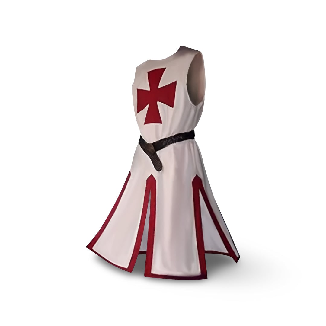Costume de chevalier d'Halloween, tunique médiévale et tenue de cosplay pour fête et scène