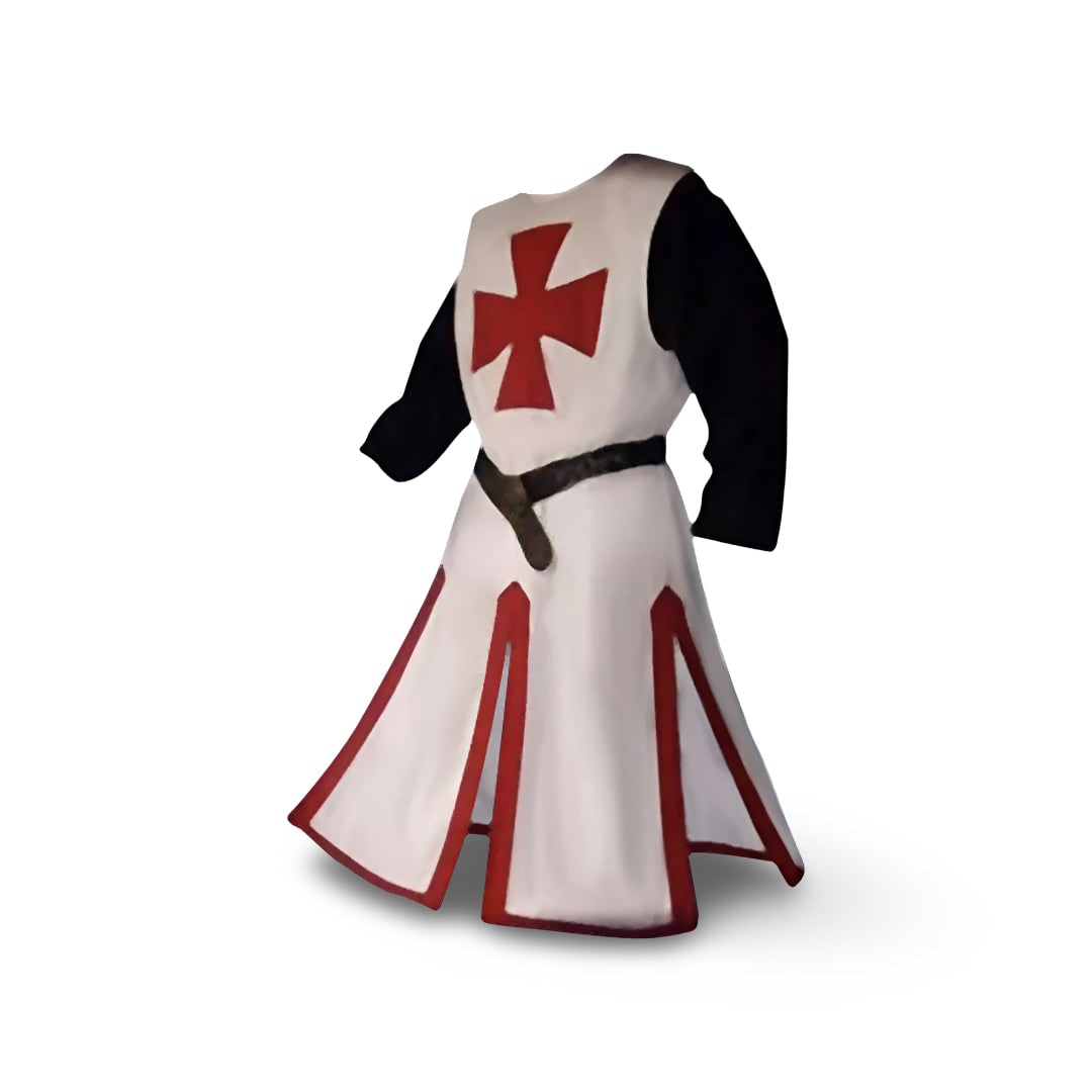 Costume de chevalier d'Halloween, tunique médiévale et tenue de cosplay pour fête et scène