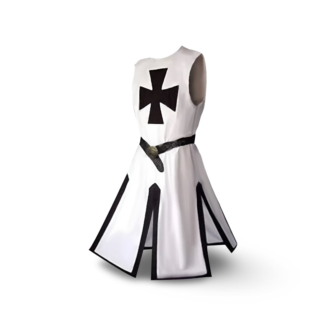 Costume de chevalier d'Halloween, tunique médiévale et tenue de cosplay pour fête et scène