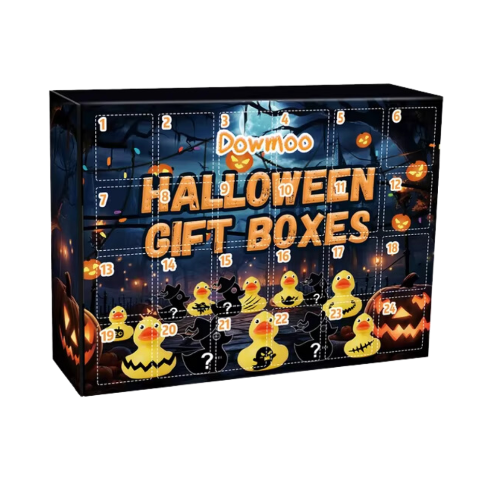 Calendrier de l'Avent Canard sur le thème d'Halloween et de Noël