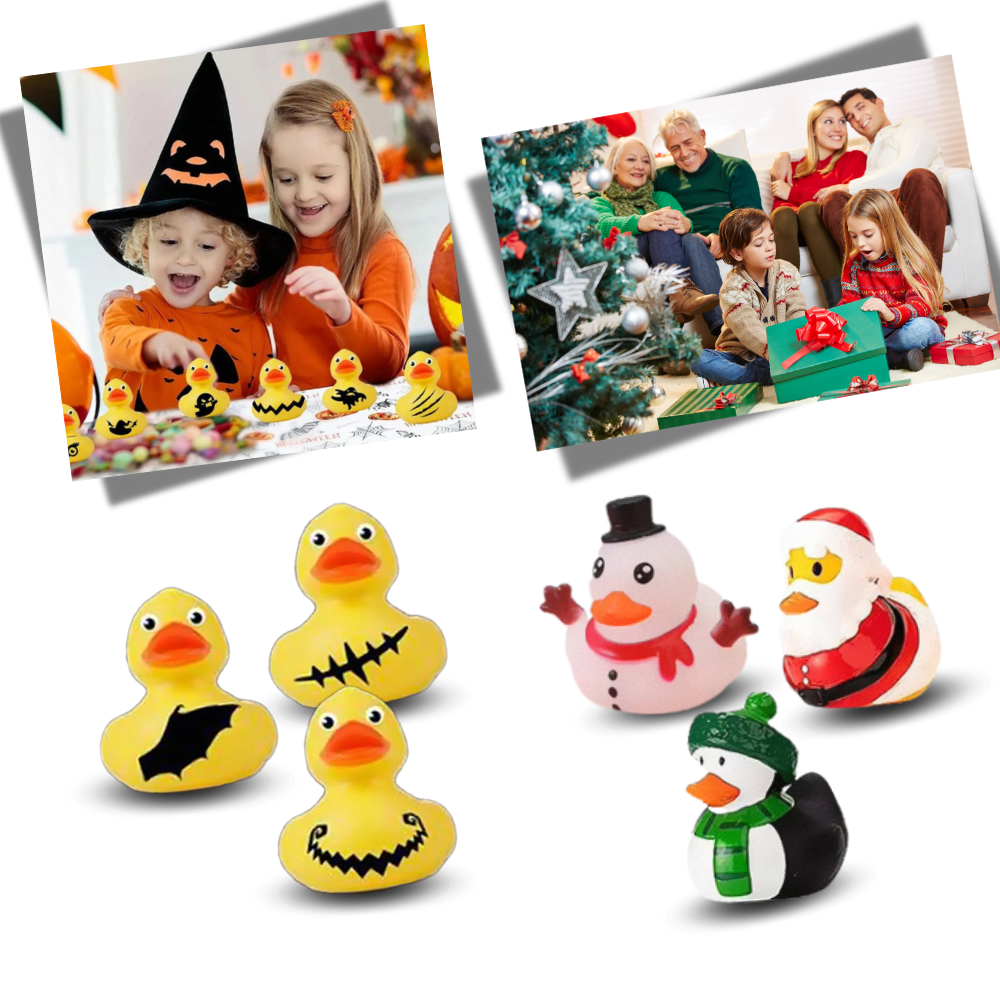 Calendrier de l'Avent Canard sur le thème d'Halloween et de Noël