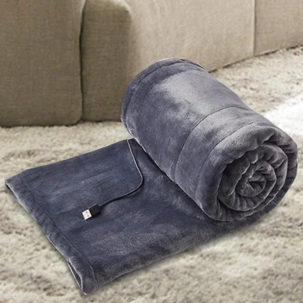 Couverture chauffante USB Heatease – Couverture chauffante portable à 3 niveaux pour le confort de la maison, du bureau et des voyages