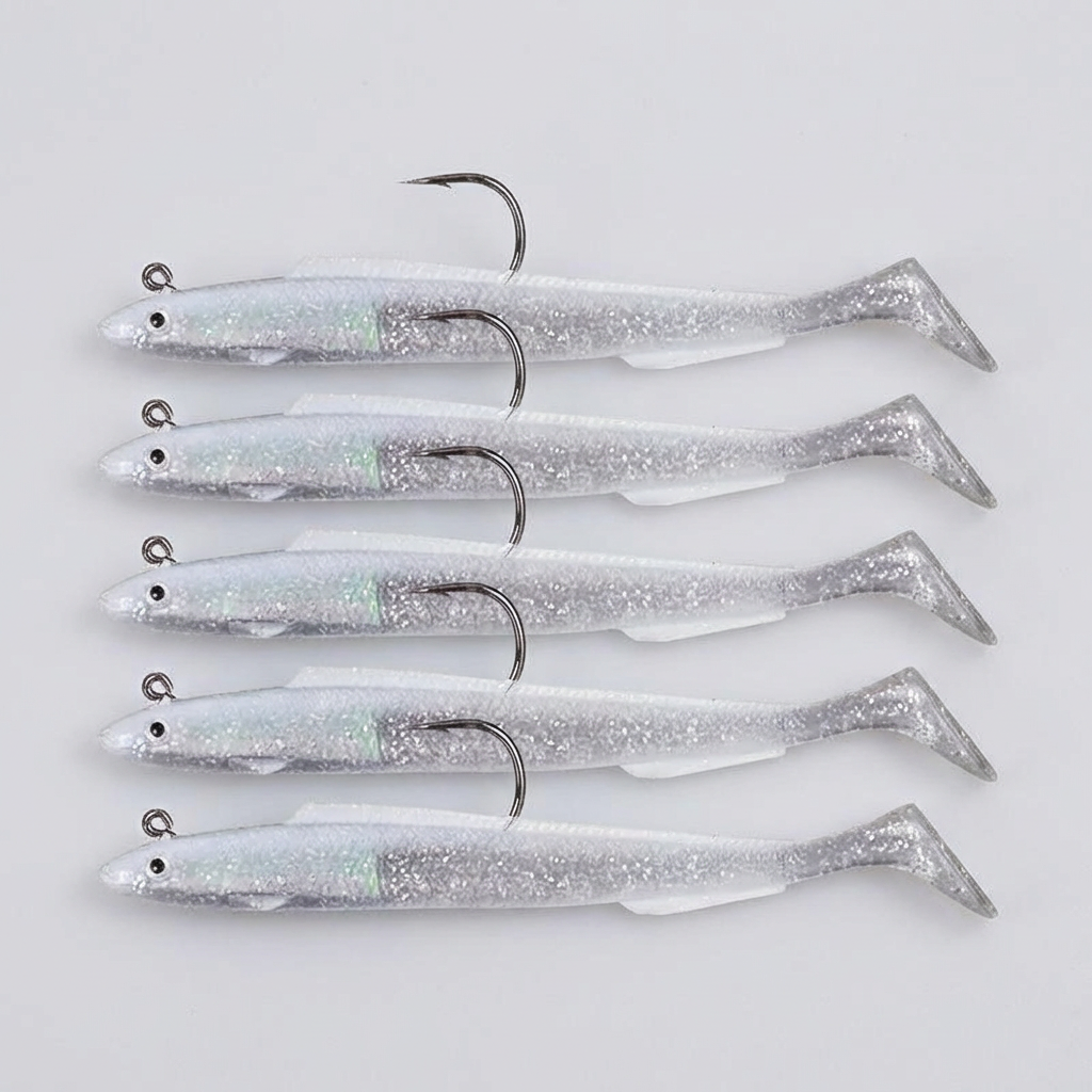 Leurre de pêche Bass & Pike | Avec tête jig pour eau douce