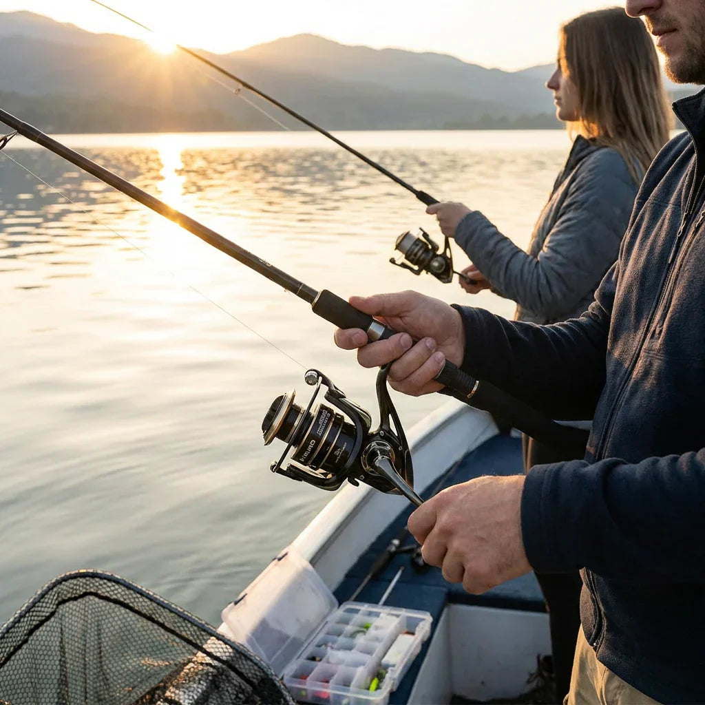 Moulinet de pêche à roulette | Compact et facile à utiliser
