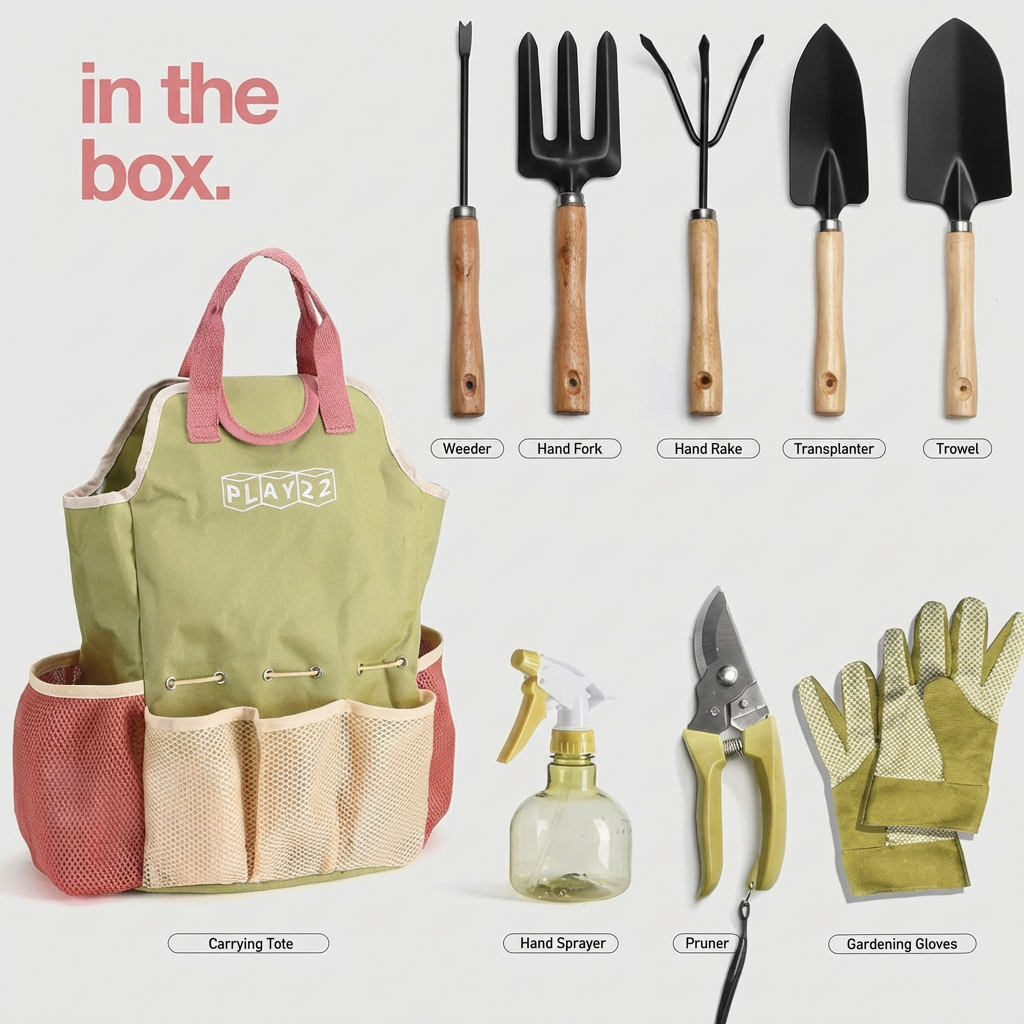 Ensemble d'outils de jardin