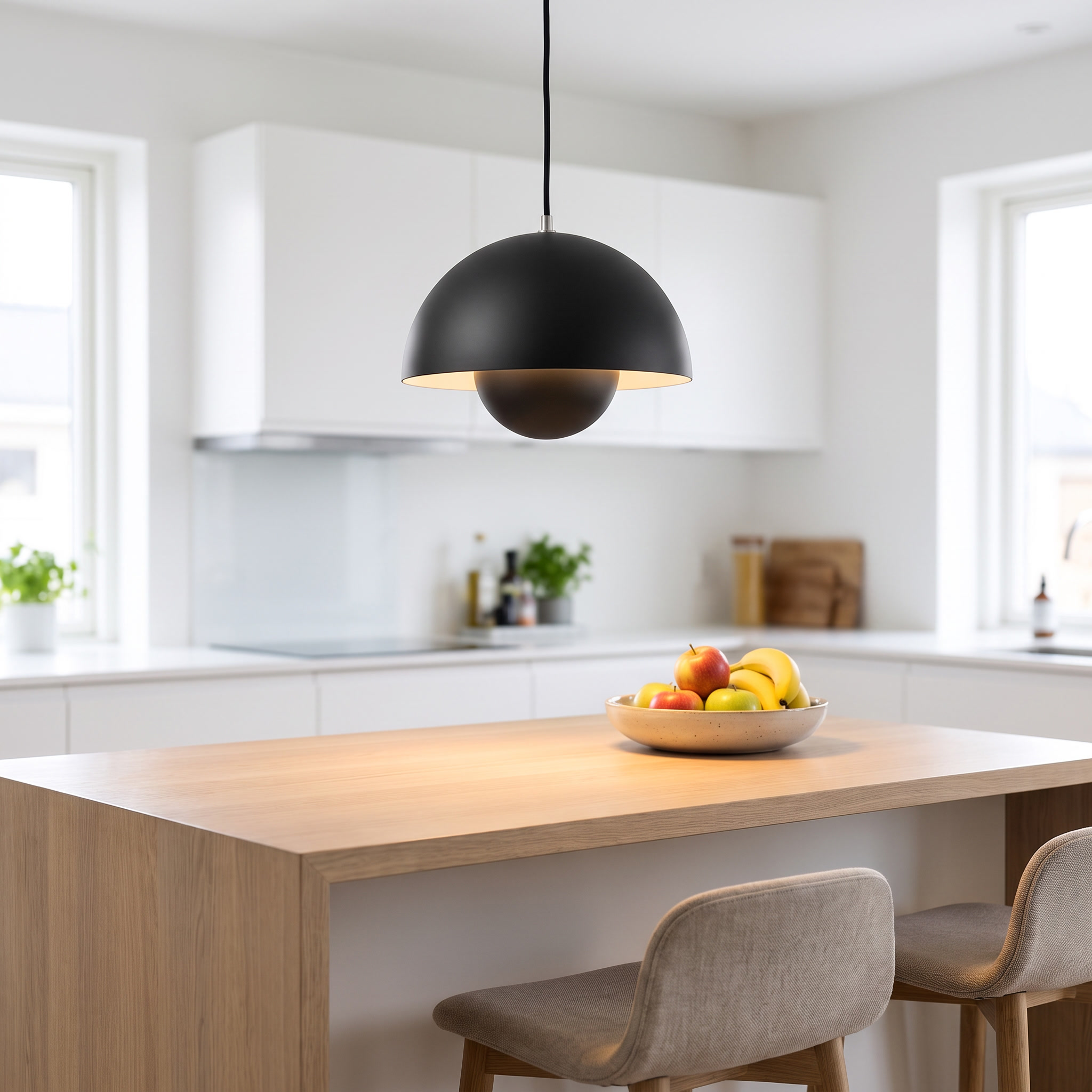 Lampe à suspension Keuken Kookeiland Bloempot Scandinavisch Ø 23 cm E26 Kleurrijk Verstelbaar Moderne | Sansotis