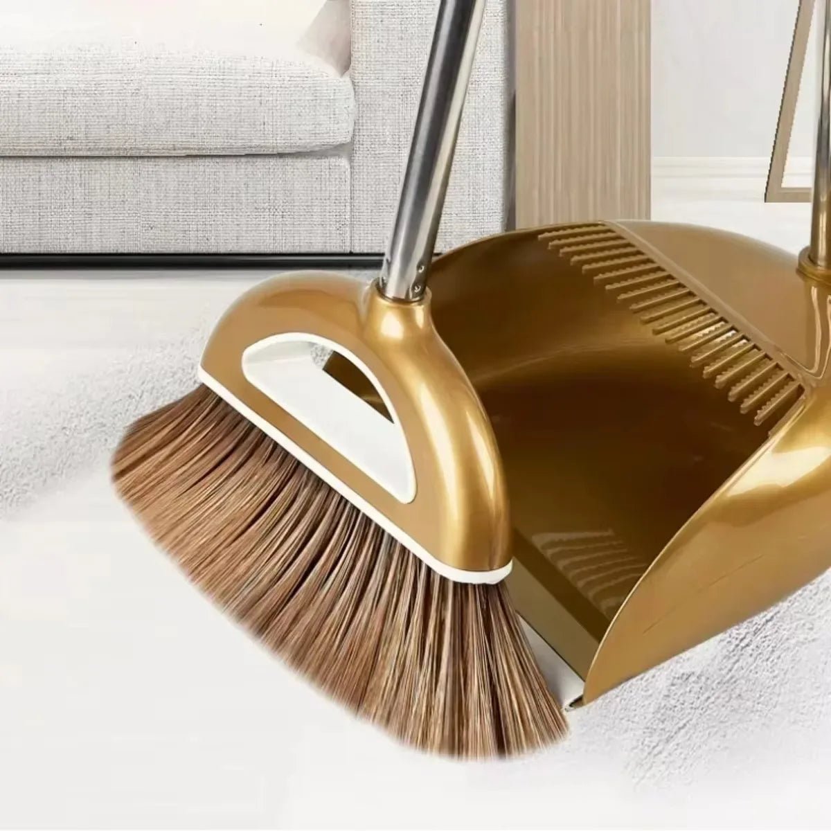 Balai magique et pelle à poussière en plastique, ensemble d'accessoires pour la maison